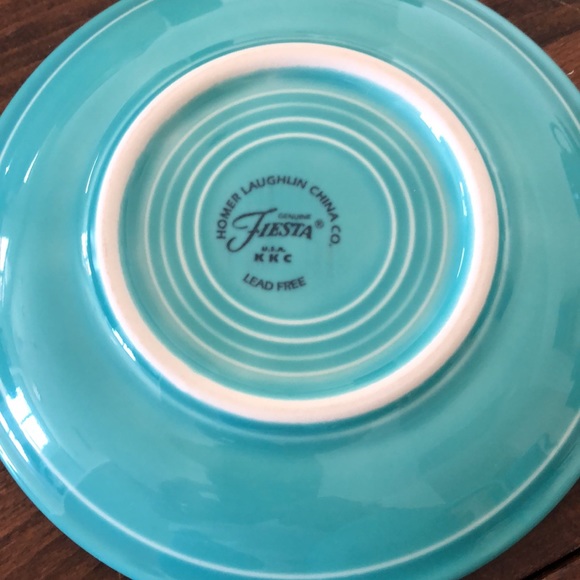 Fiesta Ware Teal cup and saucer like new no chips or blemishes Fast ship in FLA - Picture 3 of 4
